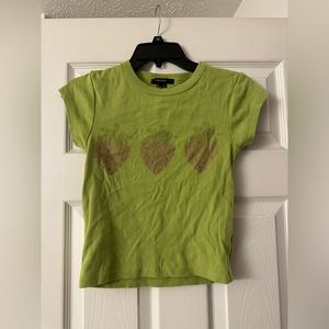 Forever 21 Strawberry Rhinestone Top